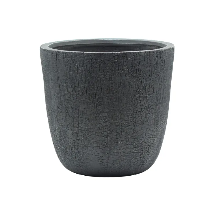 POT FIBRE ARGILE/VERRE - TAILLE L  - DIAM. 43.5 CM, HAUT. 41 CM – AMENAGEMENT EXTERIEUR – Arteverdeco