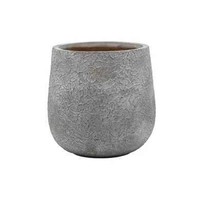 POT FIBRE ARGILE/VERRE - TAILLE M  - DIAM. 35 CM ET HAUT. 35 CM – AMENAGEMENT EXTERIEUR – Arteverdeco