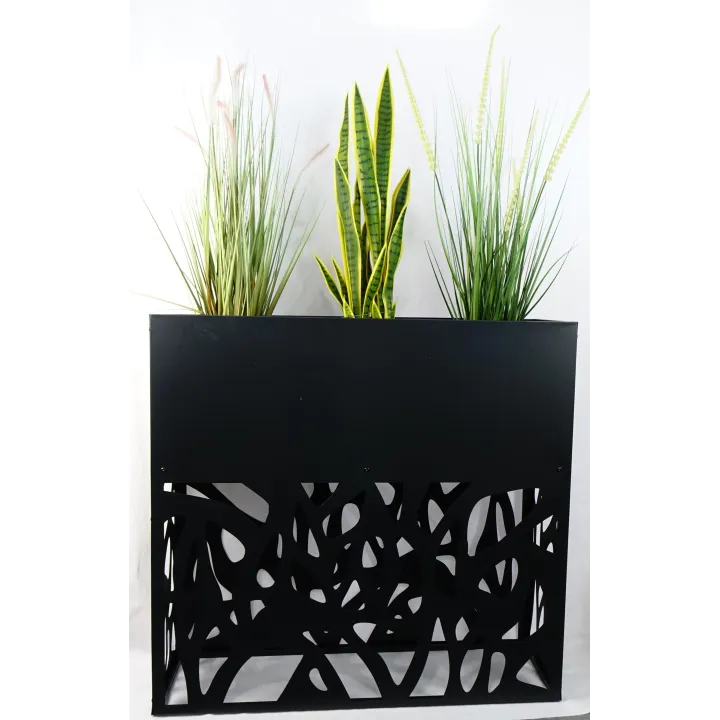 PORTE-PLANTES METAL - LONG. 105CM, LARG. 35 CM, HAUT. 100 CM – AMENAGEMENT EXTERIEUR – Arteverdeco