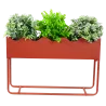 PORTE-PLANTES METAL - LONG. 55 CM, LARG. 15 CM, HAUT. 35 CM – AMENAGEMENT EXTERIEUR – Arteverdeco