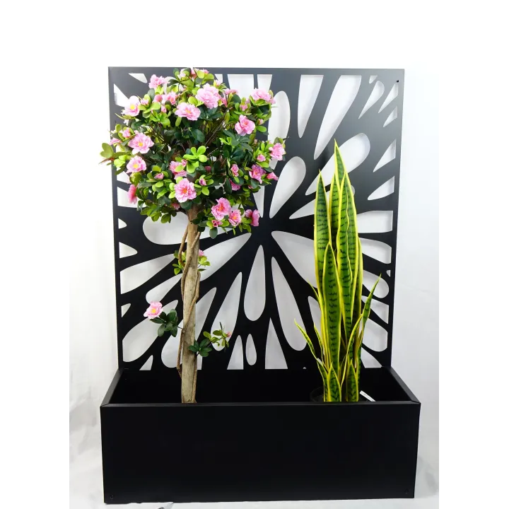 PORTE-PLANTES METAL - LONG. 90 CM, LARG. 31 CM, HAUT. 126 CM – AMENAGEMENT EXTERIEUR – Arteverdeco