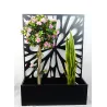 PORTE-PLANTES METAL - LONG. 90 CM, LARG. 31 CM, HAUT. 126 CM – AMENAGEMENT EXTERIEUR – Arteverdeco