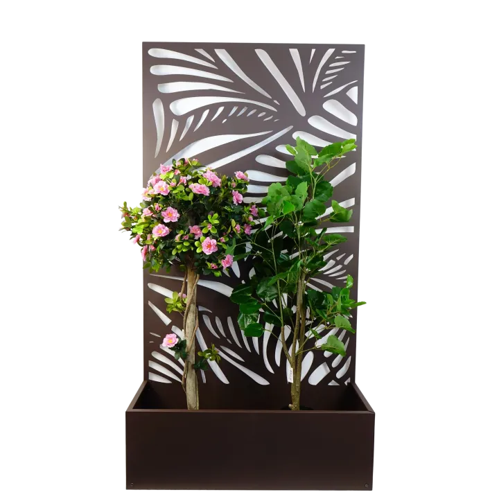 PORTE-PLANTES METAL - LONG. 92 CM, LARG. 33 CM, HAUT. 173 CM – AMENAGEMENT EXTERIEUR – Arteverdeco