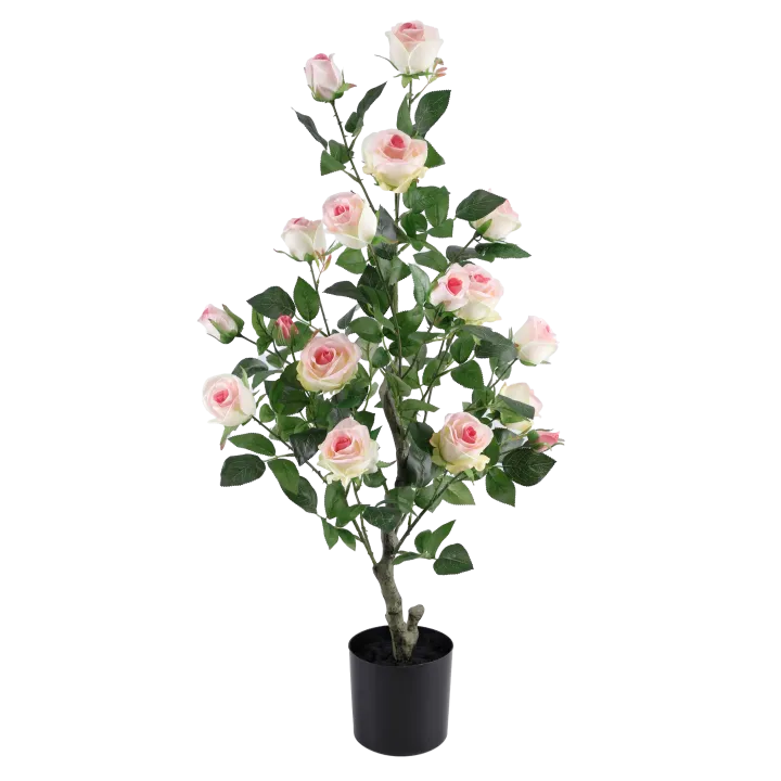 ROSIER ARTIFICIEL EN POT - HAUTEUR 83 CM – PLANTES – Arteverdeco