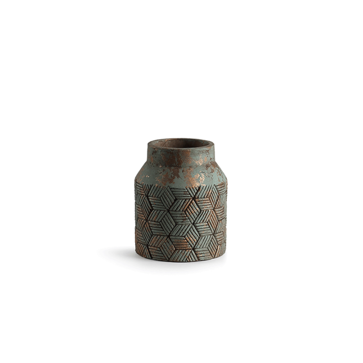 VASE CIMENT EFFET ANCIEN – CONTENANTS – Arteverdeco