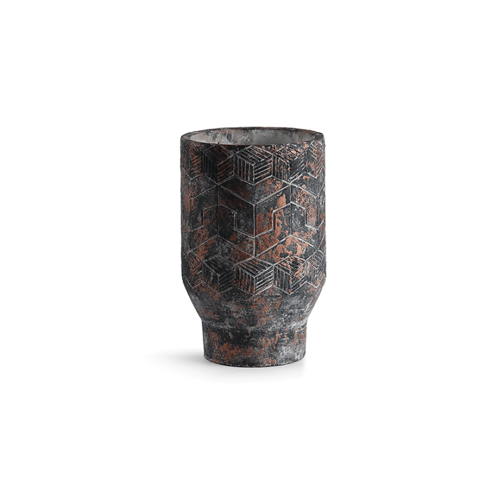 VASE CIMENT EFFET ANCIEN – CONTENANTS – Arteverdeco