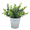 PLANTES VERTES ARTIFICIELLES EN POT ZINC, HAUT. 18 à 21 CM – DECORATIONS – Arteverdeco